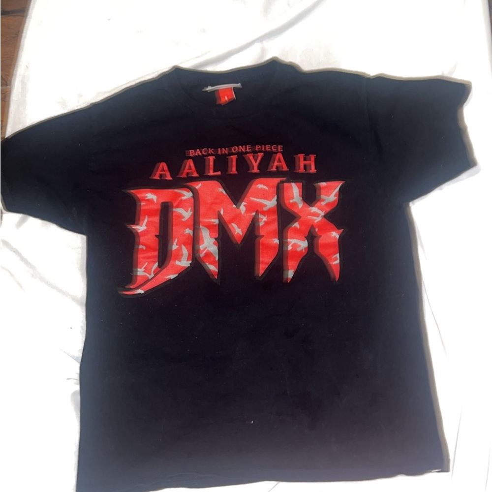 Black and Red Graphic T-Shirt